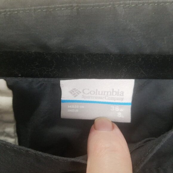 Columbia gray canvas flat front men's 36x8 Nylon Adventure‎ Outdoor Hiking - Picture 2 of 11